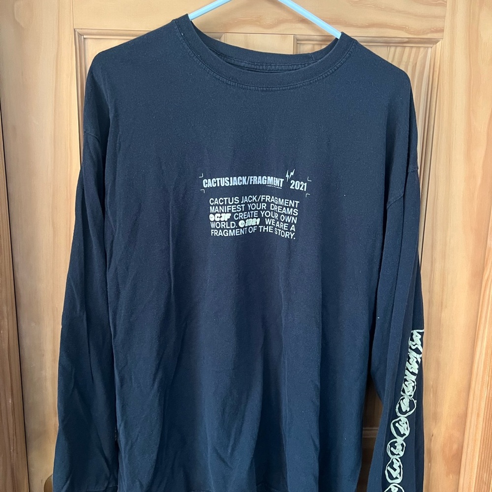 Cactus Jack by Travis Scott Black Long Sleeve Tee